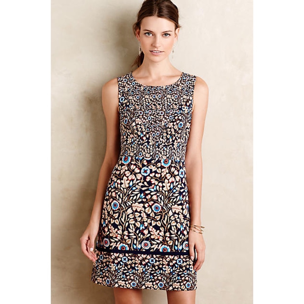 Anthropologie Maeve Brindille Sheath Dress